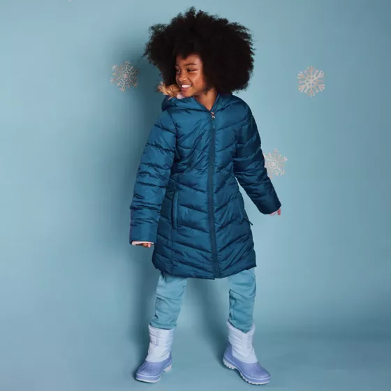 Girls Fleece Lined Parka - primary