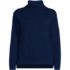 Women's Plus Size Cozy Lofty Hi Lo Hem Turtleneck Sweater, Front