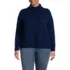 Women's Plus Size Cozy Lofty Hi Lo Hem Turtleneck Sweater, Front