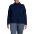 Women's Plus Size Cozy Lofty Hi Lo Hem Turtleneck Sweater, Front