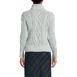 Women's Shine Boucle Cable Turtleneck Sweater, Back