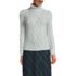 Women's Shine Boucle Cable Turtleneck Sweater, Front