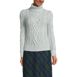 Women's Shine Boucle Cable Turtleneck Sweater, Front