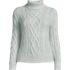Women's Shine Boucle Cable Turtleneck Sweater, Front