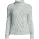 Women's Shine Boucle Cable Turtleneck Sweater, Front