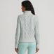 Women's Shine Boucle Cable Turtleneck Sweater, Back