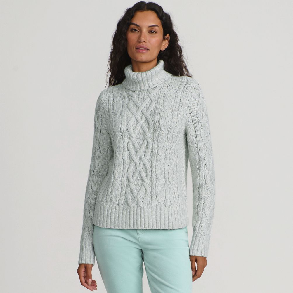 売れ筋商品|||ランズエンド ニット&セーター アウター レディース Women's Fine Gauge Baby Cable Crew Neck Sleeveless Sweater Light periwinkle OLATWMueQfBTfR2dzwEP4sruhiDtN8