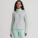 Women's Shine Boucle Cable Turtleneck Sweater, Front