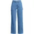 Women's Soft Denim High Rise Utility Cargo Ankle Jeans, Front