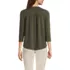 Women's Lightweight Jersey 3/4 Sleeve Notchneck Blouse, Back