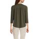 Women's Lightweight Jersey 3/4 Sleeve Notchneck Blouse, Back