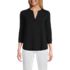 Women's Lightweight Jersey 3/4 Sleeve Notchneck Blouse, Front
