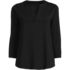 Women's Lightweight Jersey 3/4 Sleeve Notchneck Blouse, Front