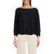 Women's Lightweight Jersey 3/4 Sleeve Dolman Blouson Top, Front