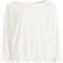 Women's Lightweight Jersey 3/4 Sleeve Dolman Blouson Top, Front