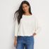 Women's Lightweight Jersey 3/4 Sleeve Dolman Blouson Top, alternative image