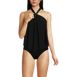 Women's High Neck Halter Tankini Swimsuit Top, Front