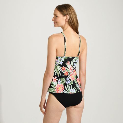 Women's Keyhole Halter Tankini Swimsuit Top, Back
