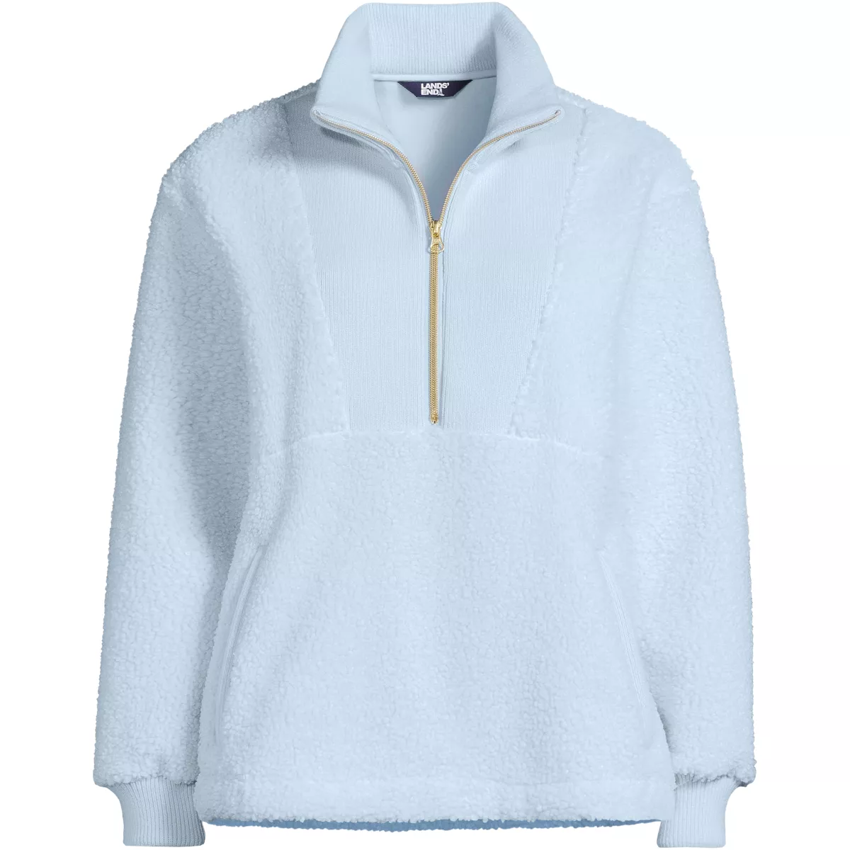 Women's Rib Collar Sherpa Fleece Pullover