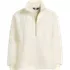 Women's Rib Collar Sherpa Fleece Pullover, Front