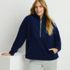 Women's Rib Collar Sherpa Fleece Pullover, alternative image