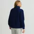 Women's Rib Collar Sherpa Fleece Pullover, Back