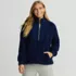 Women's Rib Collar Sherpa Fleece Pullover, Front