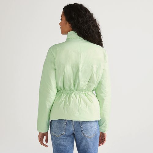  Lands' End Daunen-wendejacke Wanderweight Verstaubar Ultraleicht, Damen, Größe:32-34 Regular, Grün, Nylon, By Lands' End 