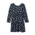 Girls Long Sleeve Gathered Waist Jersey Dress, alternative image