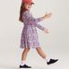 Girls Long Sleeve Gathered Waist Jersey Dress, alternative image