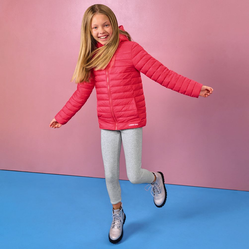 Girls Fleece Lined Legging | Lands' End