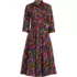 Women's Poplin Midi Wrap Front Dress, Front