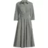 Women's Poplin Midi Wrap Front Dress, Front