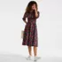 Women's Poplin Midi Wrap Front Dress, alternative image