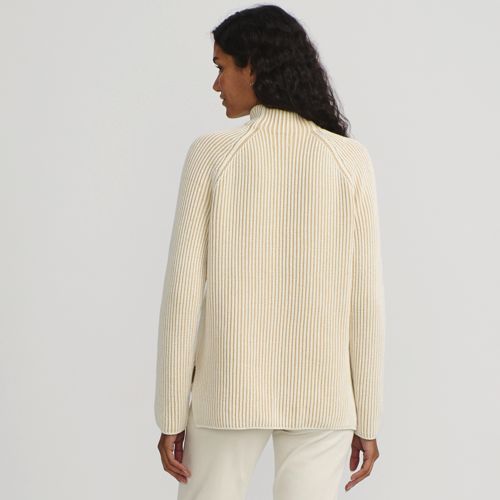 Women's Drifter Two Color Shaker Mock Neck Sweater, Back