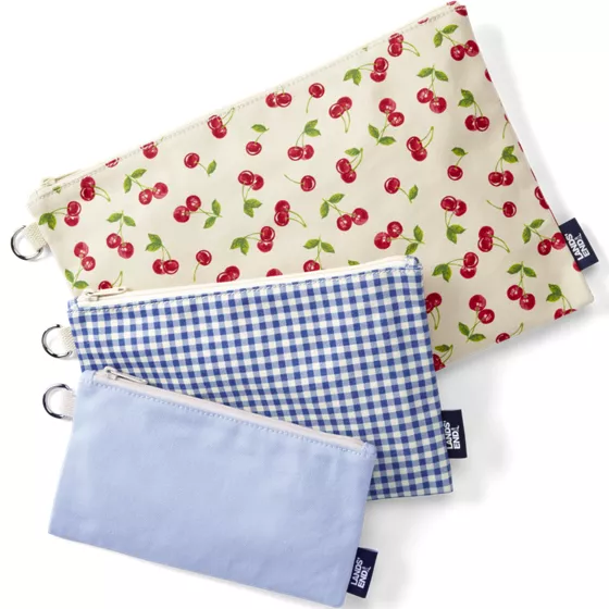 Zip Canvas Pouch 3 Pack - primary