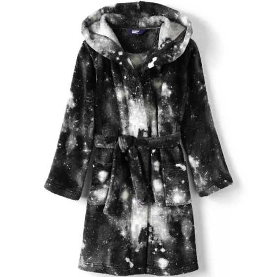 Kids Fleece Hooded Robe - primary
