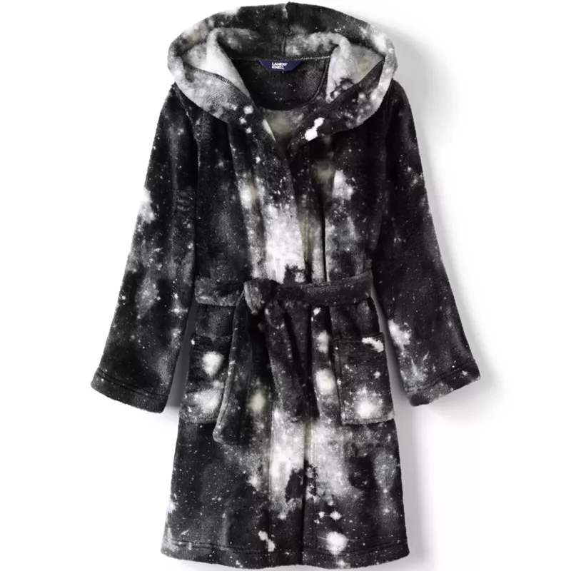 Kids Fleece Hooded Robe, alternative image