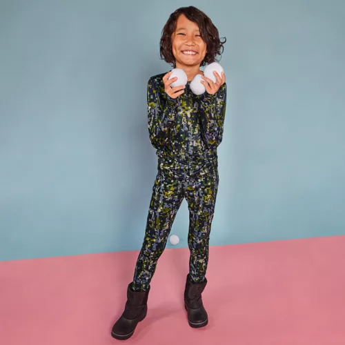 Boys Thermal Base Layer Long Underwear Thermaskin Crew Neck Shirt, alternative image