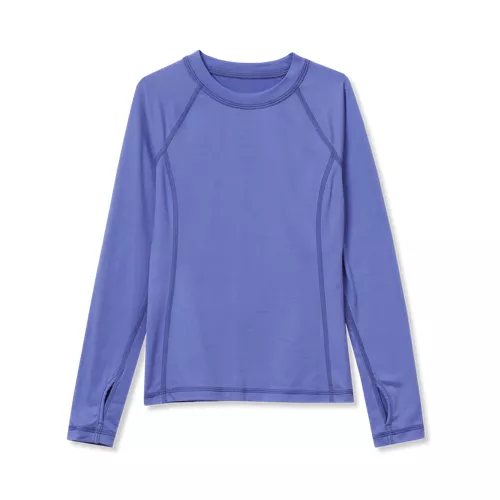 Girls Thermal Base Layer Long Underwear Thermaskin Crew Neck Shirt, alternative image