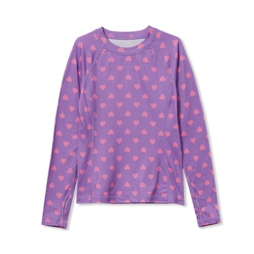 Purple Ditsy Hearts