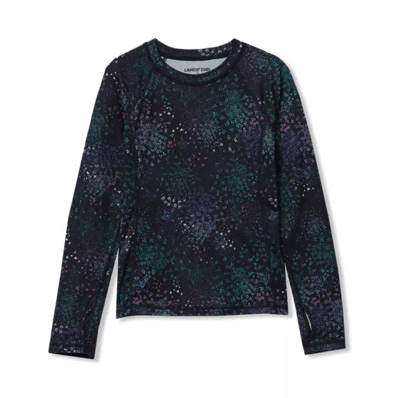 Girls Thermal Base Layer Long Underwear Thermaskin Crew Neck Shirt - primary