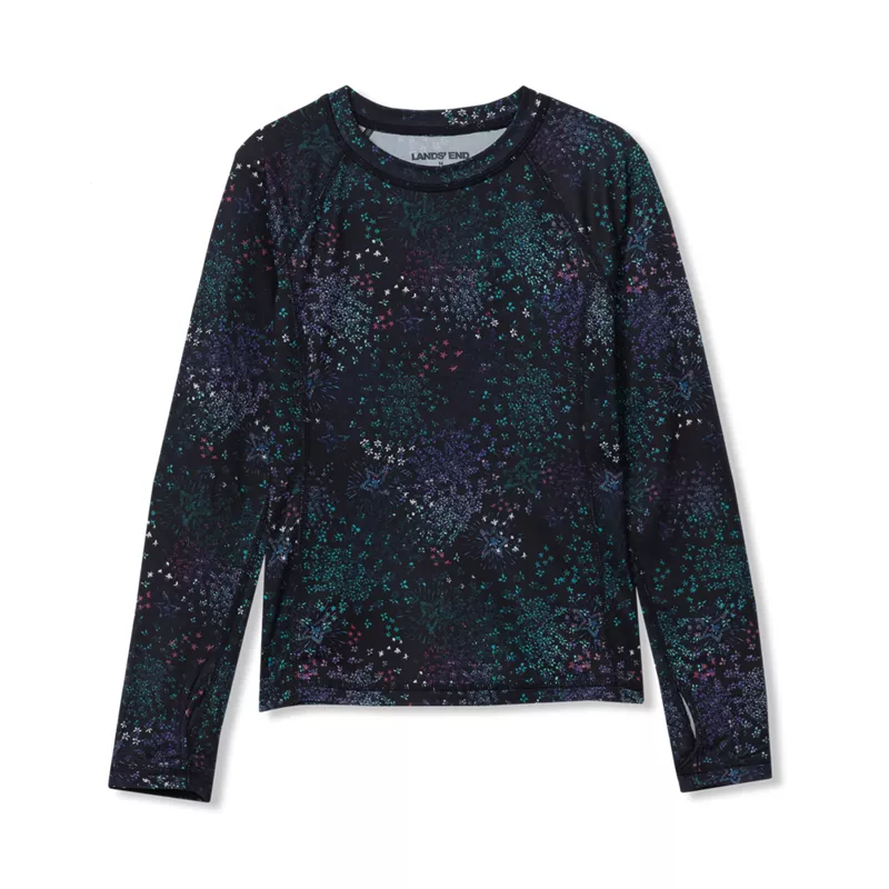 Girls Thermal Base Layer Long Underwear Thermaskin Crew Neck Shirt, alternative image