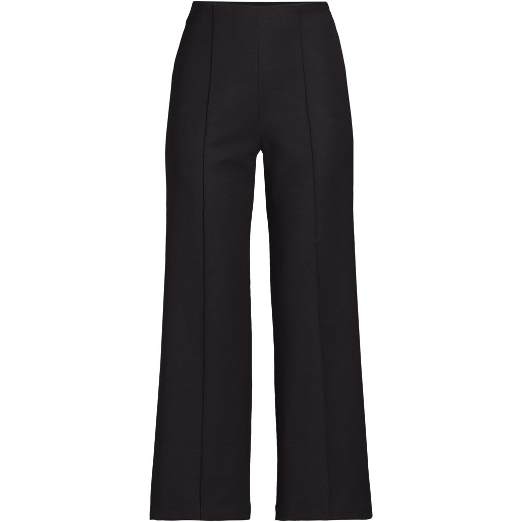 Women's Bi Stretch High Rise Pintuck Wide Leg Crop Pants