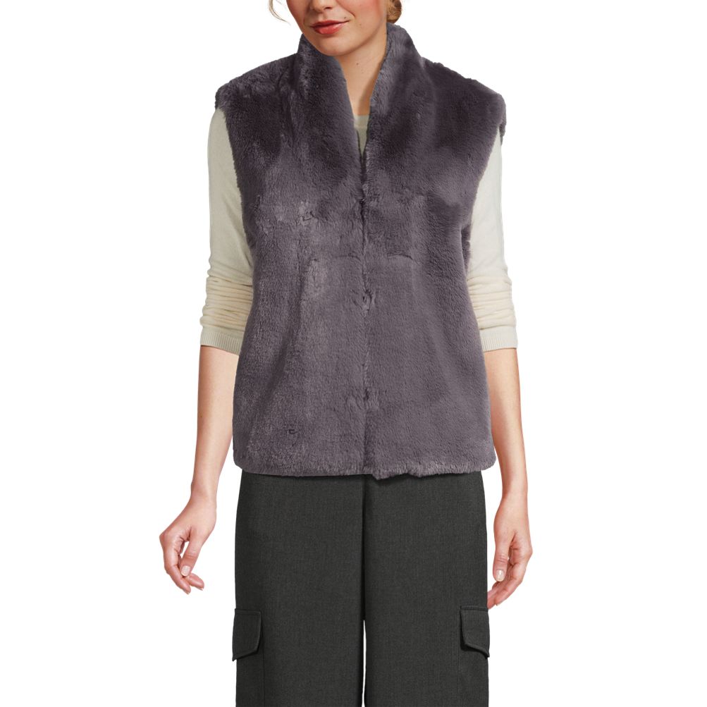 ベスト・ジレ Philosophy FW23 Extra long faux fur vest (A10017157 0140) Philosophy Extra Long Faux Fur Vest Gilet Red - Wanan Luxury