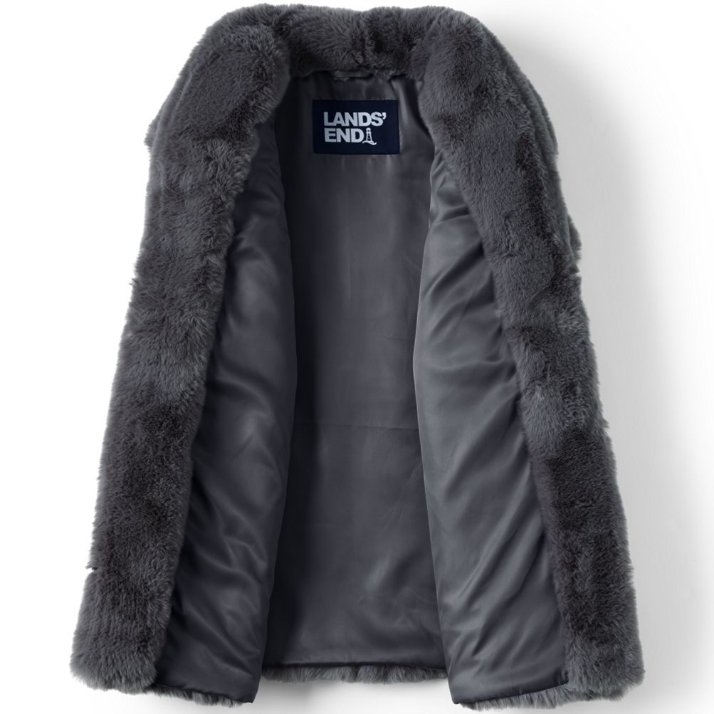 Women's Faux Fur Gilet | Lands' End