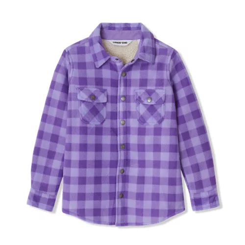 Kids Flannel Shacket, alternative image