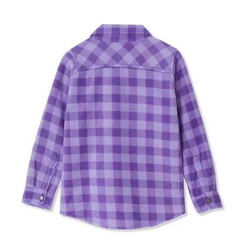 Kids Flannel Shacket, alternative image
