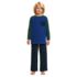 Kids Long Sleeve Pocket Fleece Pajama Set, alternative image