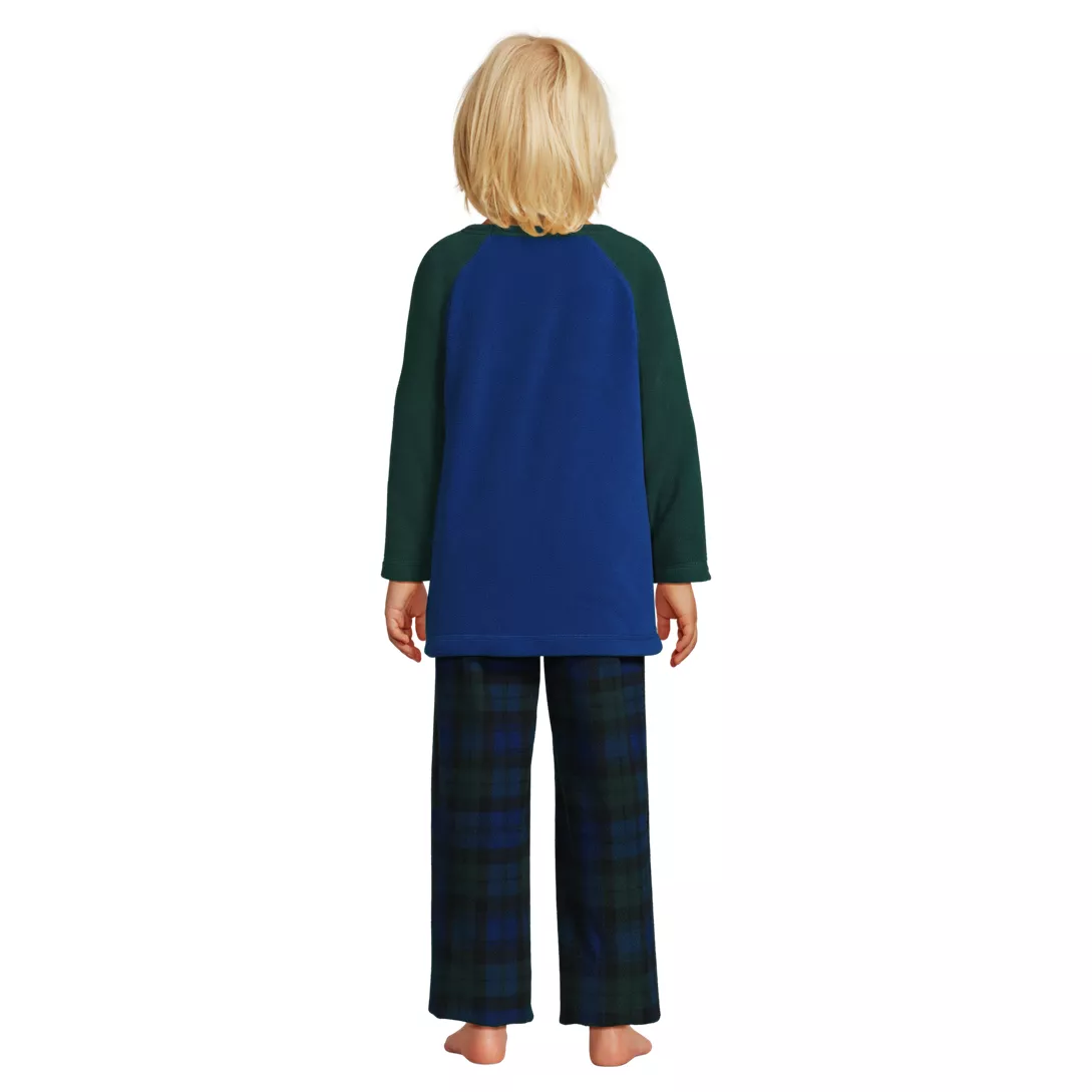 Kids Long Sleeve Pocket Fleece Pajama Set
